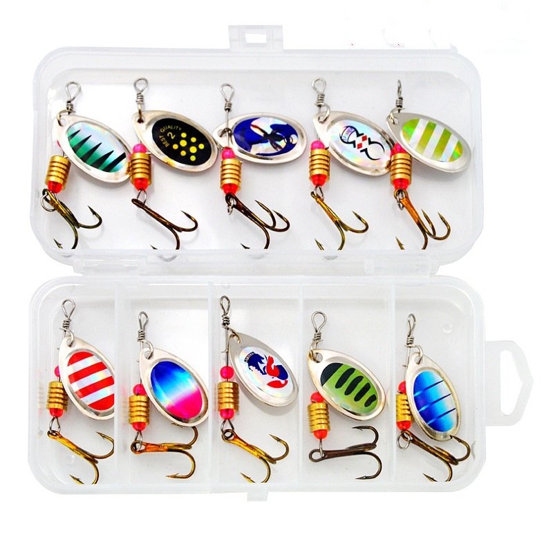 スピナーフィッシングルアーキット,スピナースピナースプーン, - Fishing Lure Spoon のレビューと価格